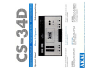 Akai CS-34D-Owners-Manual